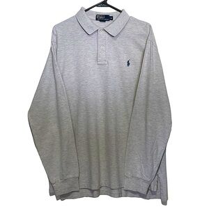 POLO by Ralph Lauren Beige Long Sleeve Polo Shirt Size XL